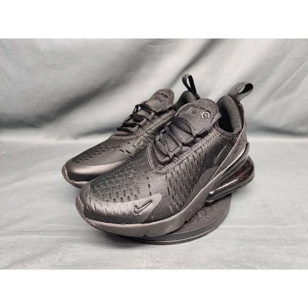 Nike Boys Air Max 270 (GS) Sneakers Mesh Triple Black Size 4Y NEW IN BOX! - Picture 4 of 12
